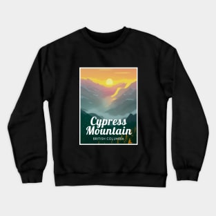 Cypress Mountain ski British Columbia Crewneck Sweatshirt